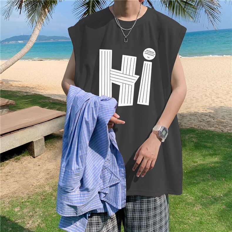 量大图低自动【有货】纯棉背心HD019-1-BX2553-P20，男装背心/马甲，电商019-1