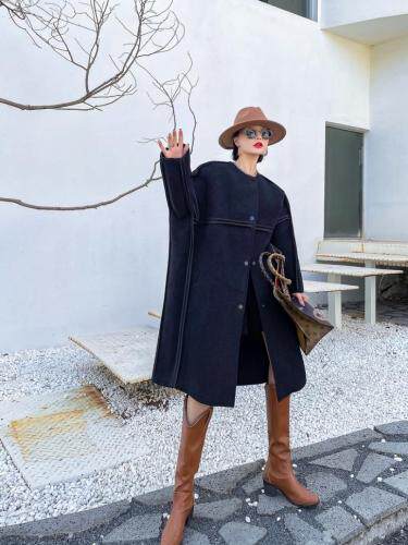 现货2021冬季新款欧版大衣，女装，储辰