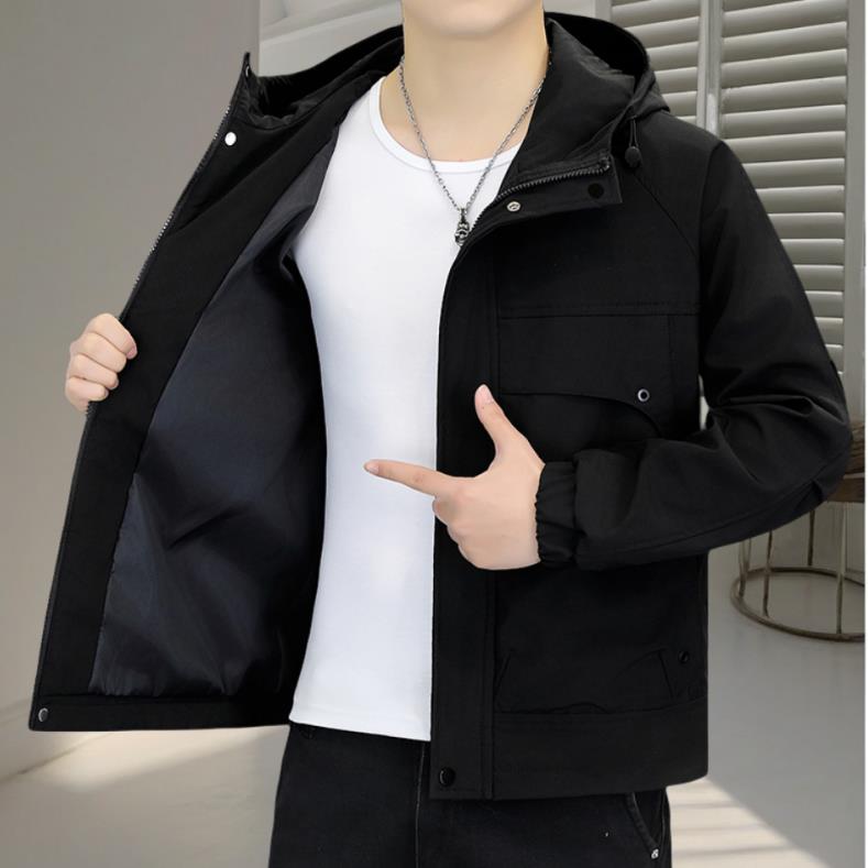 春季新款男士外套青年连帽百搭潮流帅气工装夹克YS9937-P95,男装夹克,星座1105-3