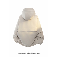 白底美式机能工装棉服男女冬季加棉加厚休闲连帽外套-A2356P95，男装棉衣，电商B241