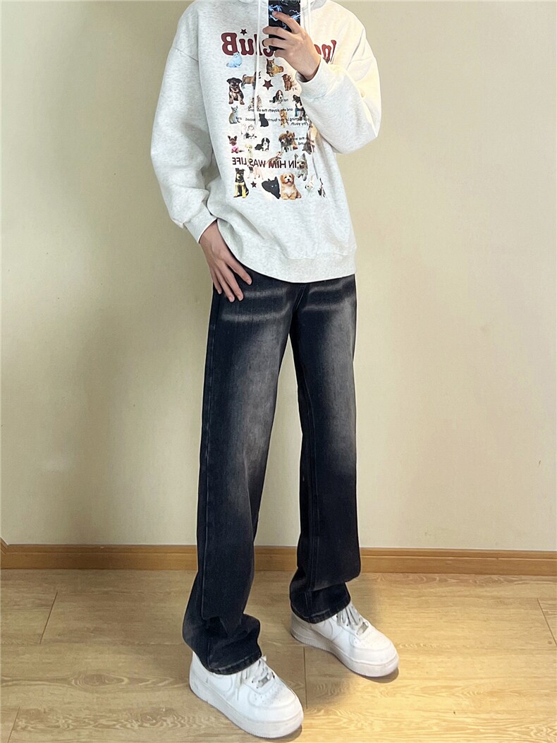 A178秋冬季新款美式休闲牛仔裤男直筒宽松C68P48限价68,男装牛仔裤,电商A178