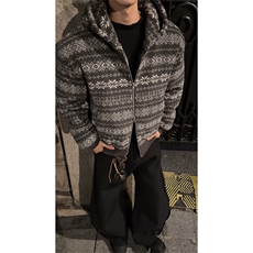 连帽棉衣夹棉青少年保暖复古休闲毛绒外套男女5D4096-TP75148，男装棉衣，电商A102