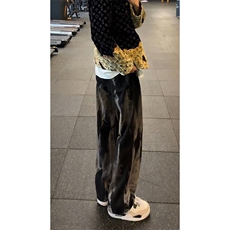 网图美式高街vibe小众扎染直筒牛仔裤货号K668P60，男装牛仔裤，电商A063