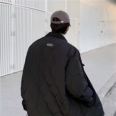 新款菱格棉衣男冬季棉袄外套韩版潮流面包服W1022P70，男装棉衣，星座1116-2