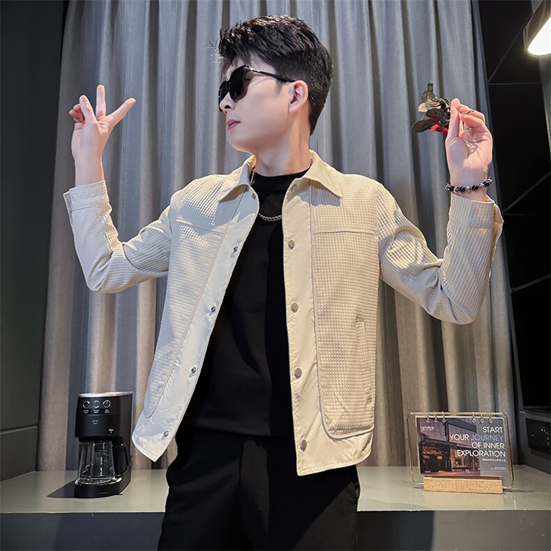 春季新款社会小伙夹克外套男潮流韩版上衣,男装夹克,星座312A