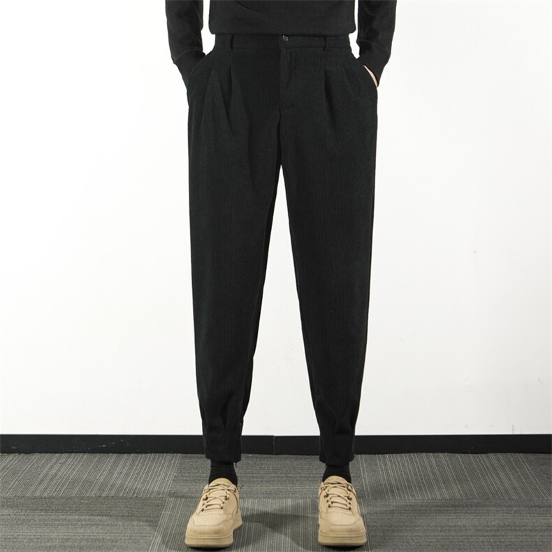 秋冬小西裤男士宽松锥型九分裤2026秋季新款潮牌哈伦裤VD062/P48，男装西裤，星座506