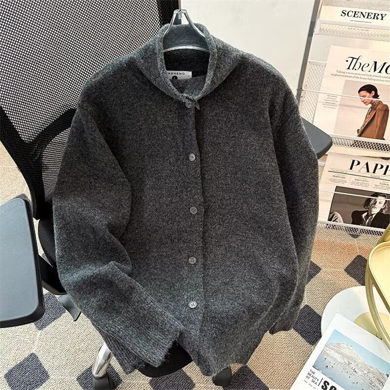 开衫毛衣男款秋季新款宽松慵懒风情侣针织衫文艺潮流5399P55，男装针织衫/毛衣，星座410-2