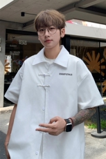 ！2024夏季新款男士风短袖衬衫情侣中式衬衣CS103特P33，男装衬衫，电商B220
