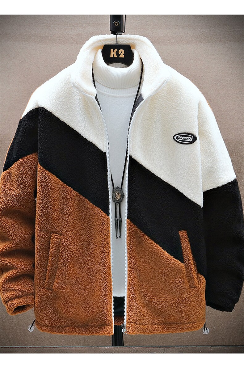 2024冬季加绒加厚棉服羊羔绒百搭保暖ins外套男MY105P105控价138,男装棉衣,电商A086