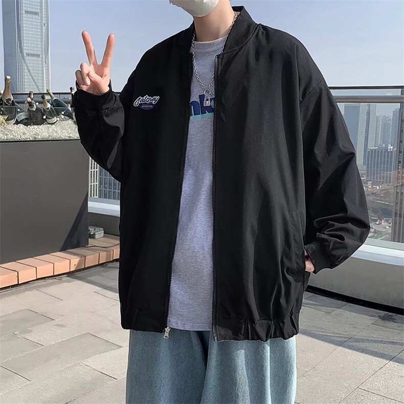 潮流夹克潮男春季格子双面穿夹克W50P60,男装夹克,星座1116-2