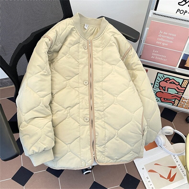 冬季绗线棉服飞行夹克复古百搭男女棉衣宽松保暖外套,男装夹克,星座715-4