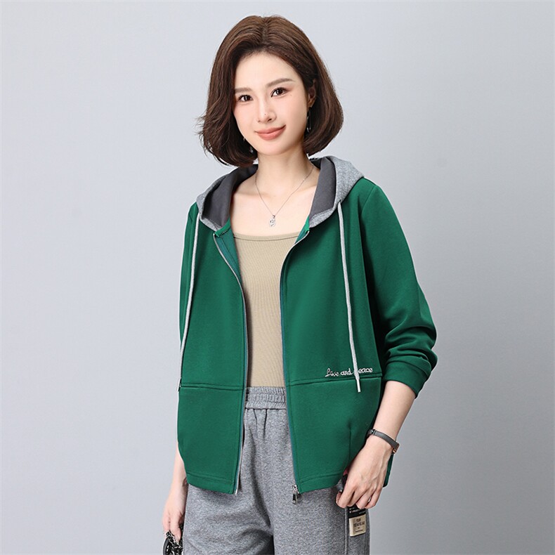 时尚气质女装短外套休闲宽松刺绣撞色上衣百搭显瘦外套,女装短外套,依恋蒂丝
