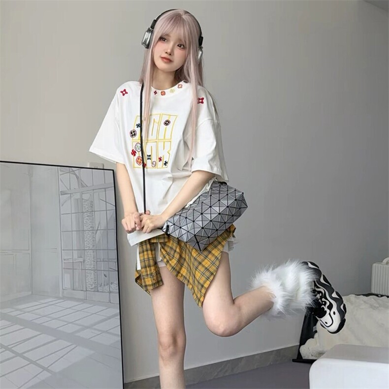 万针全刺绣工艺抖音得物高品质260克重磅纯棉双纱美式高街短袖T恤,男装T恤,电商A486
