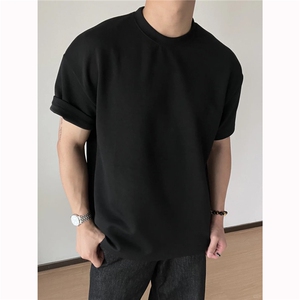 240克全棉双纱光板短袖纯色特价T恤打底衫 Y2235-特P14-4XL 5XL+1图片