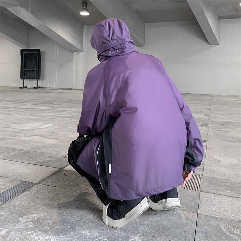 新款冰丝户外防晒衣男女同款防紫外线宽松轻薄透气外套,男装防晒衣,星座410-7