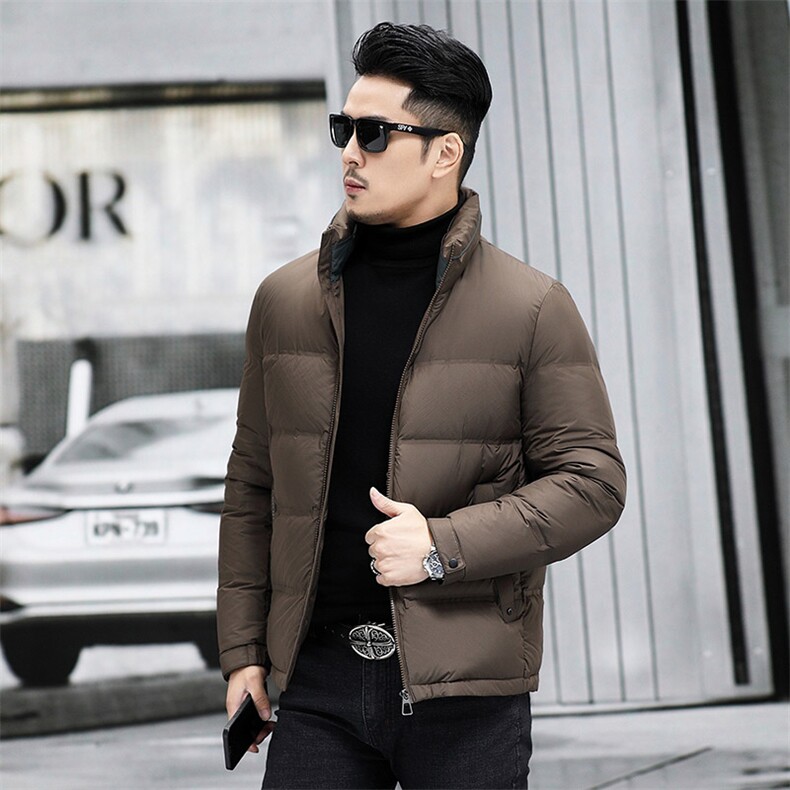 M9088-5钱塘2020-3新款简约冬季厚款时尚休闲中年男士羽绒服P200,男装羽绒服,钱塘207-3