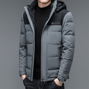 DZ003钱塘2020-3中年男士时尚休闲简约连帽冬季厚款羽绒服P210图片
