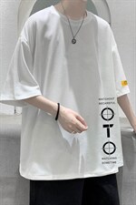 HT73114-P22华夫格t恤男短袖男大码五分袖大皂风，男装T恤，电商A040