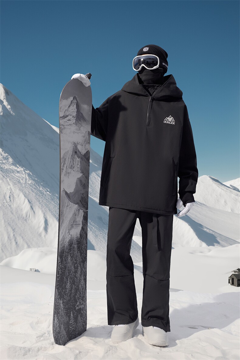 大码单板防风男女银狐绒滑雪服衣裤套装M38+K1002J加绒P200控328,男装休闲套装,电商A001