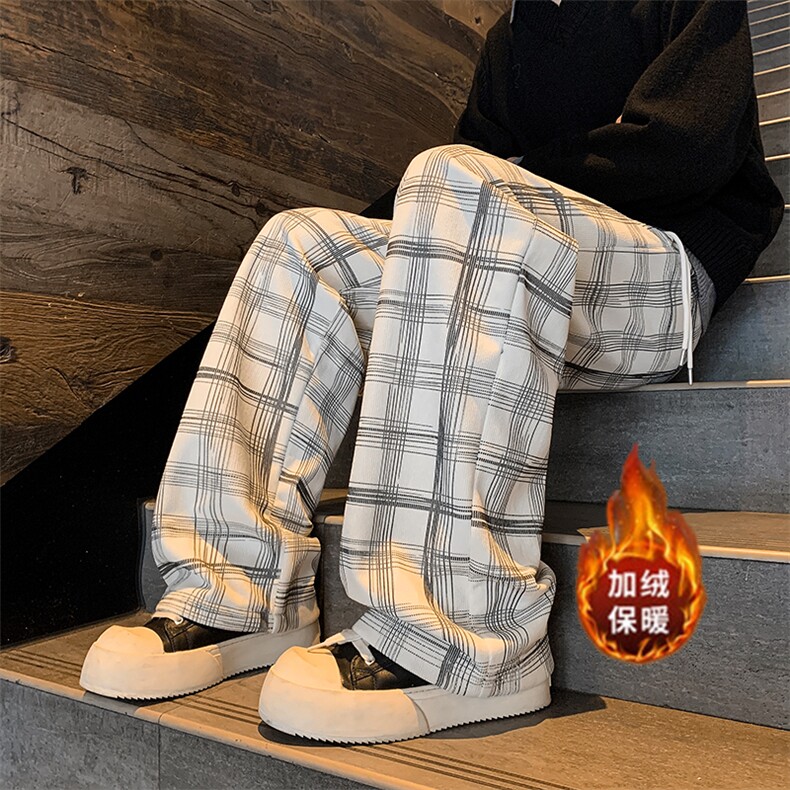 秋冬灯芯绒格子保暖休闲裤A559-1特P45控78有薄款A559P35,男装棉衣,电商A309