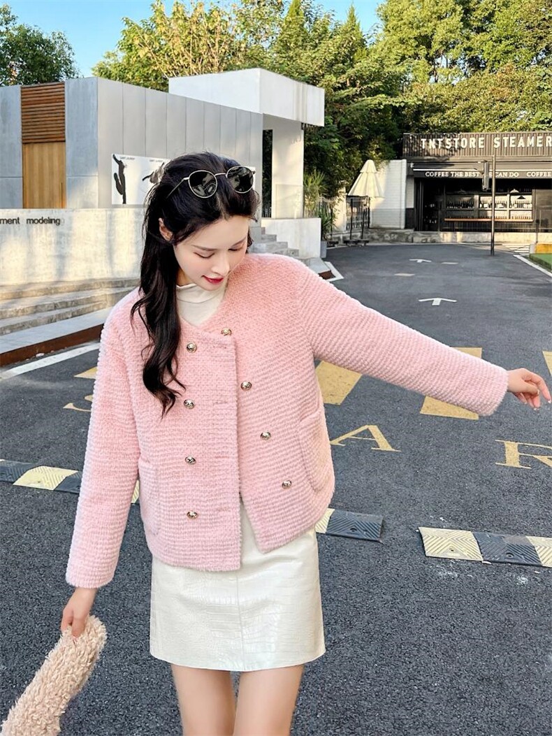 冬季水貂毛小香风外套，其它，樱·之秀