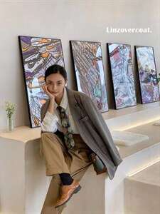 日韩款 设计 口袋褶皱西服。,其它,是爱 SHI AN