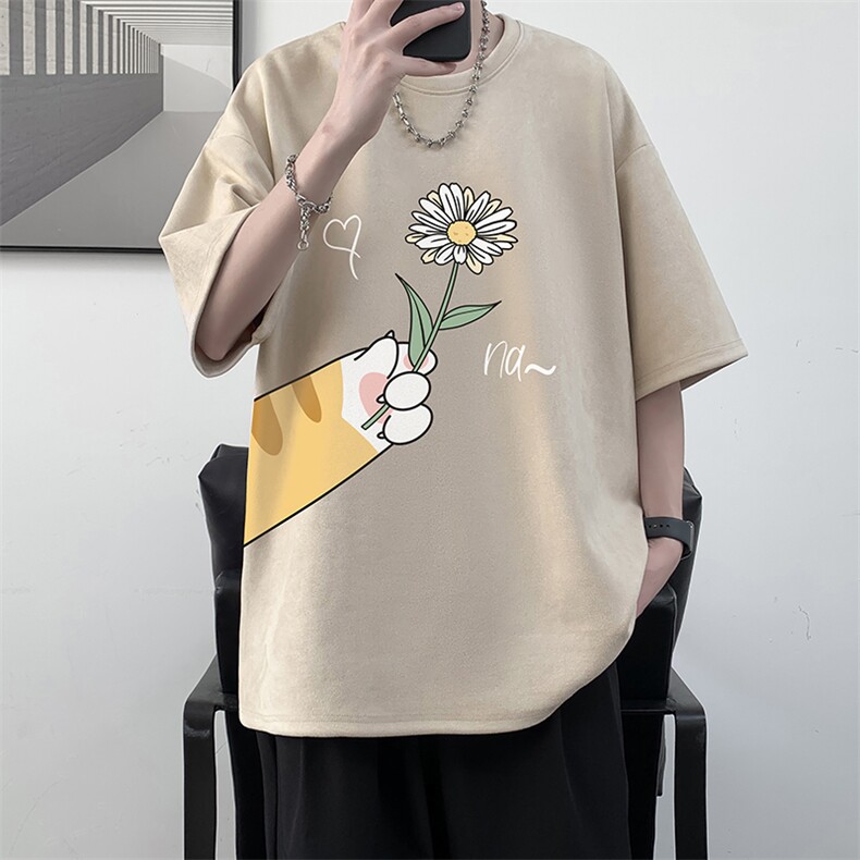 麂皮绒短袖t恤男大码半袖男JD82265-P25,男装T恤,电商A040