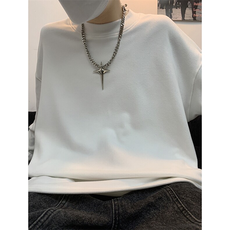405A美式高街品质内搭半高领德绒保暖打底衫23XW99339-特批P23,男装卫衣,星座405A