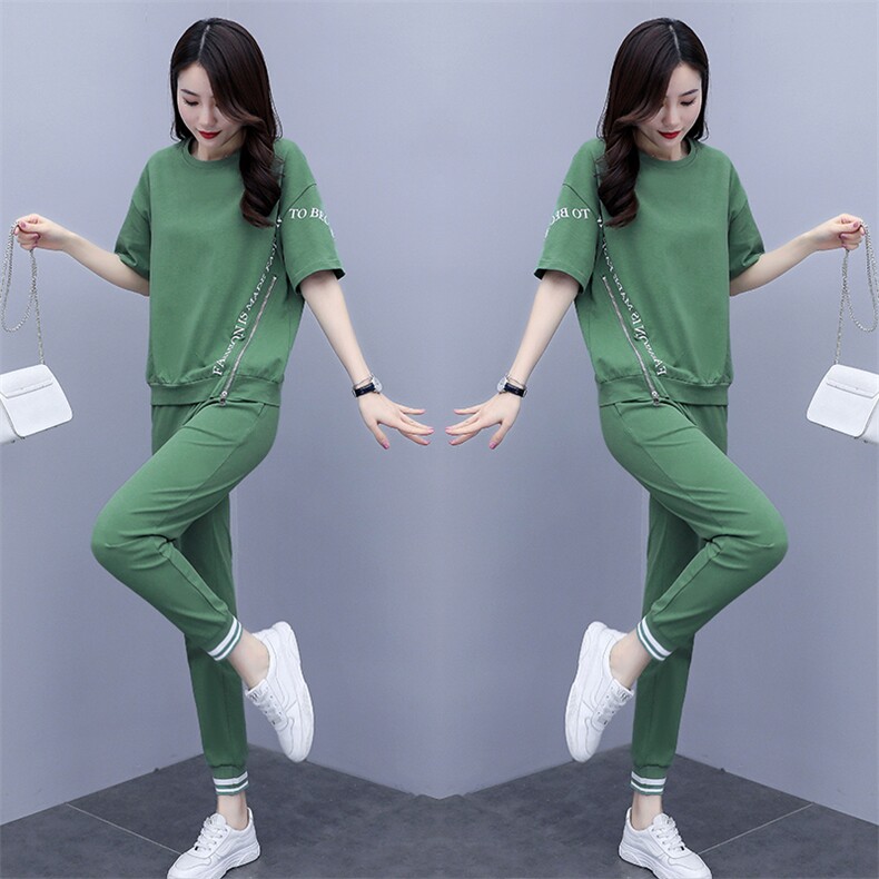 女士夏季2025超火休闲运动服妈妈高级感夏日一整套穿搭,女装运动套装,凯瑟曼