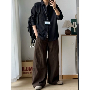 秋冬新款290克重磅长袖纯色衬衫GC69-P40 成分100聚酯纤维图片