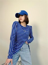 条纹撞色打底衫，其它，YSQ Boomboom