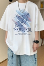 图案已注册夏季新款休闲百搭短袖T恤男潮宽松半袖打底衫D043/P25，男装T恤，电商B209