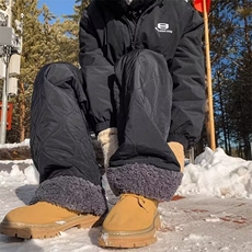 wassuphappy羊羔绒棉裤男款冬季潮牌加厚雪地裤保暖运动休闲裤子，男装休闲裤，星座218-1（原230）