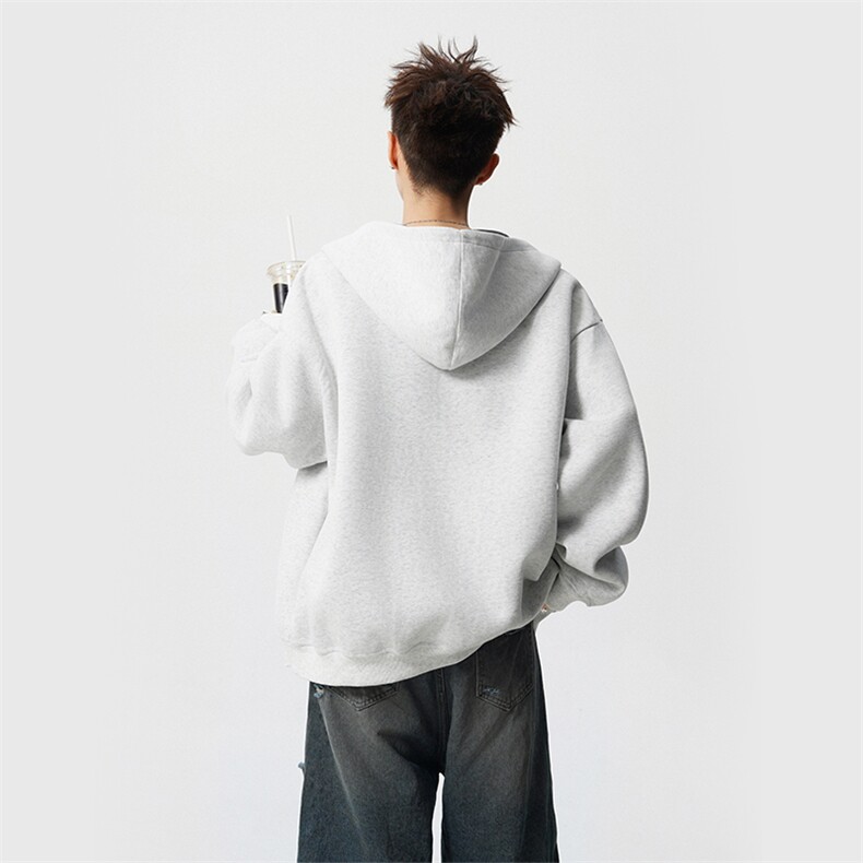 双色连帽开衫卫衣W807特批55,男装卫衣,电商A073