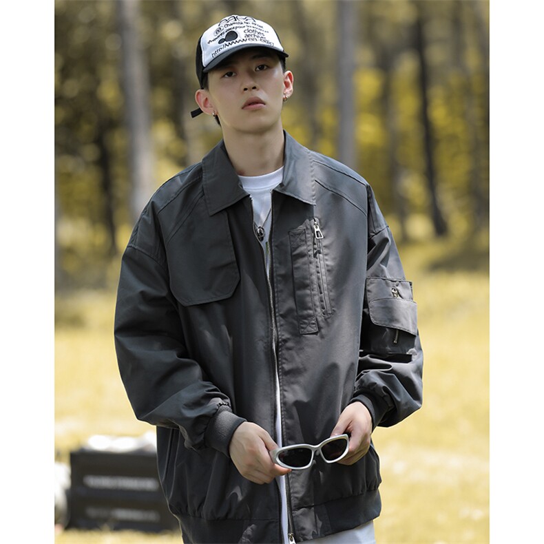 Wt8216-P60日系复古潮流防水夹克棒球服,男装夹克,星座1501-1