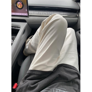 男士复古高街潮牌纽扣腰直筒阔腿休闲裤时尚长裤子 NC77图片