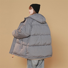 2025冬装加厚棉衣女宽松棉服连帽面包服棉袄外套3332-P100-控148，男装棉衣，星座207
