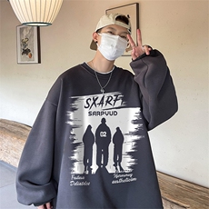 直播360克重磅美式印花卫衣Y209特P28同步供应华棉品质P38特，男装卫衣，电商A486