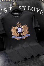 套头短袖燙钻潮休闲圆领T恤夏季亮片大码简欧QT4066-1-A6028-P50图片