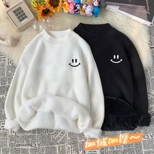 M18204-P45 加绒款-P65半高领毛衣男士大码针织衫男毛线衣男图片