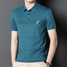 夏季新款男士翻领短袖t恤中年有领男上衣服休闲POLO衫HM2216-P70，男装Polo衫，星座1105-3