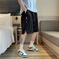 夏季休闲裤男士日系宽松潮牌运动短裤潮流设计感五分裤K1061-P28，男装休闲裤，星座512-2