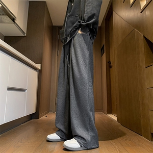 8XL-M特大码工装加绒裤男纯色宽松裤卫裤休闲基础款K995P65图片