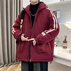 冬上新加棉加厚棉服港风纯色连帽棉衣外套男女8321-P110控价158，男装棉衣，电商A441-1