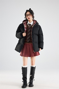 主推冬季clean棉服加绒加厚连帽短款棉衣男女 HZ8812-特P67不议价图片