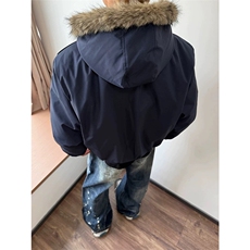 帽子可拆美式复古刺绣徽章座山雕棉衣外套男女加厚夹克A1247-P80，男装夹克，星座1505