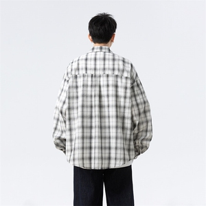 现货CS7143-P38特 控65 大码OVERSIZE轻薄透气全棉长袖衬衫图片