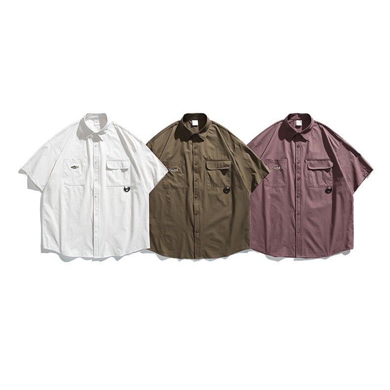 2025夏季新款原创潮牌日系男装衬衫A101-CS322，男装衬衫，电商A101（原外27）