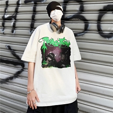 24夏季新款街头潮牌时尚个性印花短袖t恤中性XZ301B-JB4402-p28，男装T恤，星座301B