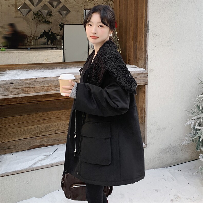 现货羊羔毛派克服加厚冬季新款2C167-883-P230-K328,女装棉衣/棉服,2C167